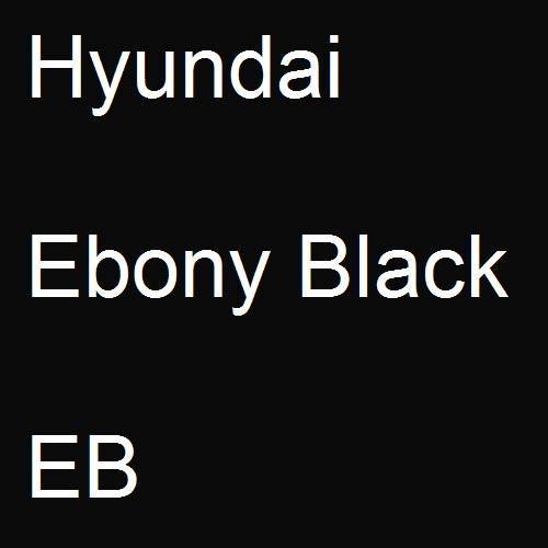 Hyundai, Ebony Black, EB.